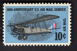 200105554 1968 (XX) SCOTT C74 POSTFRIS MINT NEVER HINGED  - 50TH ANNIV OF AIR MAIL ISSUE - 3b. 1961-... Unused