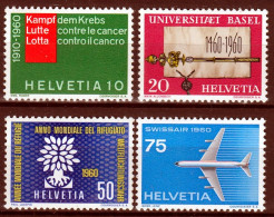 Switzerland / Helvetia / Schweiz / Suisse 1960 ⁕ Annual Events Mi.692-695 ⁕ 4v MNH - Unused Stamps