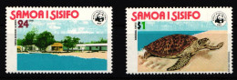 Samoa 370-371 Postfrisch Weltweiter Naturschutz Schildkröte #IJ726 - Samoa (Staat)