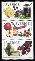 Schweden 2463–2465 Postfrisch Dreierstreifen Obst Und Gemüse #IJ861 - Other & Unclassified