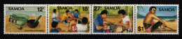 Samoa 464-467 Postfrisch Viererstreifen Tätowierkunst #IJ743 - Samoa (Staat)