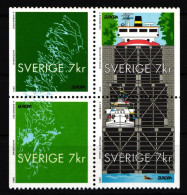 Schweden 2232-2235 Postfrisch Viererblock Schiffe Und Gewässer #IJ773 - Other & Unclassified