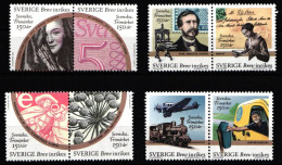 Schweden 2474-2481 Postfrisch 4 Paare 150 Jahre Schwedische Briefmarken #IJ867 - Other & Unclassified