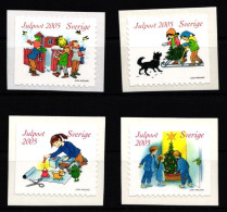 Schweden 2502-2505 Postfrisch Selbstklebend Weihnachten #IJ883 - Other & Unclassified