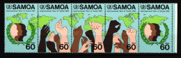 Samoa 571-575 Postfrisch Fünferstreifen Intern. Jahr Der Jugend #IJ759 - Samoa