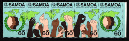 Samoa 571-575 Postfrisch Fünferstreifen Intern. Jahr Der Jugend #IJ759 - Samoa (Staat)