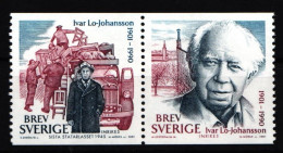 Schweden 2241-2242 Postfrisch Paar 100. Geburtstag Von Ivar Lo-Johansson #IJ777 - Other & Unclassified