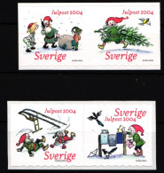 Schweden 2435–2438 Postfrisch 2 Paare Selbstklebend Weihnachten #IJ844 - Other & Unclassified