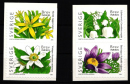 Schweden 2459-2462 Postfrisch 2 Paare Frühlingsblumen #IJ858 - Other & Unclassified