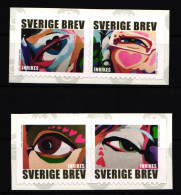 Schweden 2631-2634 Postfrisch Selbstklebend Grußmarken Augen #IJ958 - Altri & Non Classificati