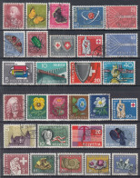 Switzerland / Helvetia / Schweiz / Suisse 1957 - 1958 ⁕ Nice Collection / Lot Of 29 Used Stamps - See All Scan - Usados