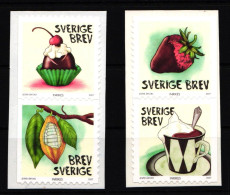 Schweden 2597–2600 Postfrisch Selbstklebend Schokolade #IJ940 - Altri & Non Classificati