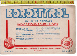 SOLDE 2012 - BUVARD - BOROSTYROL - LIQUIDE ET POMMADE - Produits Pharmaceutiques