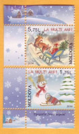 2014 Moldova Moldavie Moldau Happy New Year!  2v Mint - Moldova