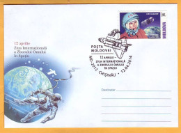 2014 Moldova Moldavie Moldau  Cosmonautics Day. Special Cancellations. .Postal History. Gagarin - Moldavië