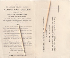 Herselt, Herentals, Alfons Van Gelder, Puttenaers, - Images Religieuses
