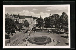 AK Aachen, Hansemannplatz Mit Strassenbahn  - Tramways