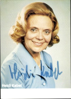 CPA Schauspielerin Heidi Kabel, Portrait, Autogramm, Perlen - Actors