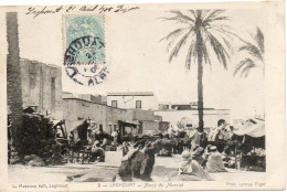 ALGERIE - 9 - LAGHOUAT - Place Du Marché - L. Mazzuca édit. Laghouat - Phot. LEROUX ALGER - - Algerien