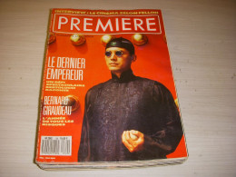 CINEMA PREMIERE 129 12.1987 Le DERNIER EMPEREUR B. BERTOLUCCI MORT Lino VENTURA  - Film