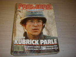 CINEMA PREMIERE 127 10.1987 Matthew MODINE S. KUBRICK JL TRINTIGNANT Louis MALLE - Film