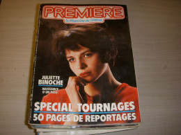 CINEMA PREMIERE 112 07.1986 Juliette BINOCHE MORT COLUCHE Med HONDO SARRAOUNIA   - Cine