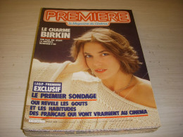 CINEMA PREMIERE 083 02.1984 Jane BIRKIN JAECKIN J. DUTRONC Bulle OGIER HITCHCOCK - Cinéma