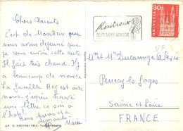 SUISSE MONTREUX  1962 SEPTEMBRE MUSICAL  FLAMME OBLITERATION MECANIQUE - Postmark Collection