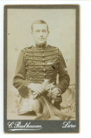 CDV PHOTO Militaire 13e Régiment à Identifier ( Dragons ? ) ( Photographe PRUD HOMME à LURE 70 ) - Old (before 1900)