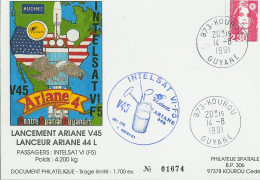 Espace 1991 08 15 - CSG - Ariane V45 - Sigle - Europe