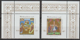 BRD, 1996, Mi.Nr. 1991-1892 ** -  Ein Satz Mit Eckrand Oben "Weihnachten" - Neufs