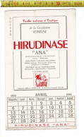 SOLDE 2013 - BUVARD - TROUBLES DOULOUREUX ET TROPHIQUES - HIRUDINASE - 1952 - Produits Pharmaceutiques