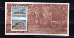LI06 Argentina 1989 Immigration Mint Mini Sheet - Neufs