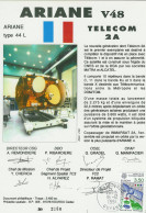 Espace 1991 12 17 - CSG - Ariane V48 - Satellite TELECOM 2A - Europa