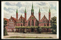 Künstler-AK Lübeck, Heiligengeist-Hospital  - Luebeck
