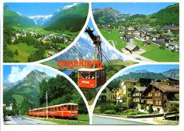 CPSM /CPM 10.5 X 15 Suisse Canton D'Obwald  ENGELBERG Zentralschweiz Sommer + Winterkurort    1050 - 3200 M ü. Meer* - Engelberg