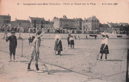 LANGRUNE SUR MER PARTIE DE TENNIS SUR LA PLAGE - Other & Unclassified