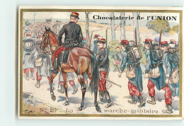 CHROMO / CHOCOLAT DE L'UNION -  N° 20 - LA MARCHE MILITAIRE  - REGIMENT - Sonstige & Ohne Zuordnung