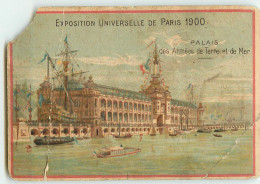 CHROMO  /  CHOCOLAT DE L'UNION -  EXPOSITION DE PARIS 1900 - PALAIS DES ARMEES DE TERRE ET DE MER -  LYON - Other & Unclassified