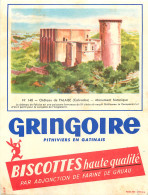 BUVARD IMAGE GRINGOIRE CHÂTEAU DE FALAISE  - Bizcochos