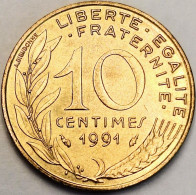 France - 10 Centimes 1991, KM# 929 (#4241) - 10 Centimes
