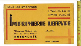 SOLDE 2013 - BUVARD - IMPRIMERIE LEFEVRE - ROSENDAEL - TOUS LES IMPRIMES - Other & Unclassified