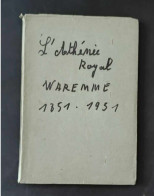 Belgique - L'athénée Royal De Waremme - 1851-1931 - History