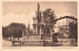 FRANCE - Clermont Ferrand - La Fontaine D'Amboise - Carte Postale Ancienne - Clermont Ferrand