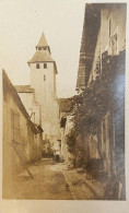 Labastide D'armagnac * Carte Photo * Rue Maniban Et église Du Village * Villageois - Autres & Non Classés