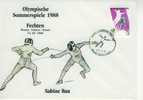 C1462 Escrime Equipe Fleuret Dame Cachet Illustre Corée Du Sud 1988 Jeux Olympiques De Seoul - Fencing