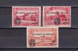 SA06c Spain 1960 World Refugee Year Overprinted Mint Stamps - Ungebraucht
