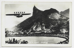 BRESIL BRASIL CARTE RIO JANEIRO + HYDRAVION ALLEMAND DORMIER 12 MOTEURS - 1927-1959 Covers & Documents