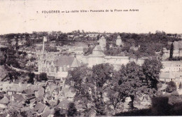 35 - Ille Et Vilaine - FOUGERES -  La Vieille Ville - Panorama De La Place Aux Arbres - Fougeres