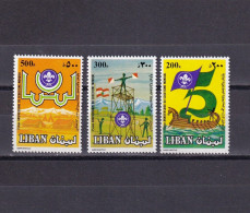 SA06c Lebanon 1983 The 75th Anniversary Of Boy Scout Movement Mint Stamps - Líbano